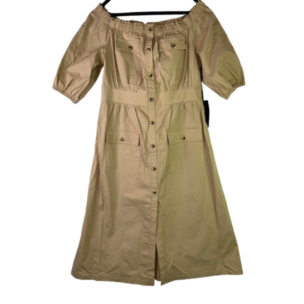 Gabriel Union Women's  Tan Dress Size: L